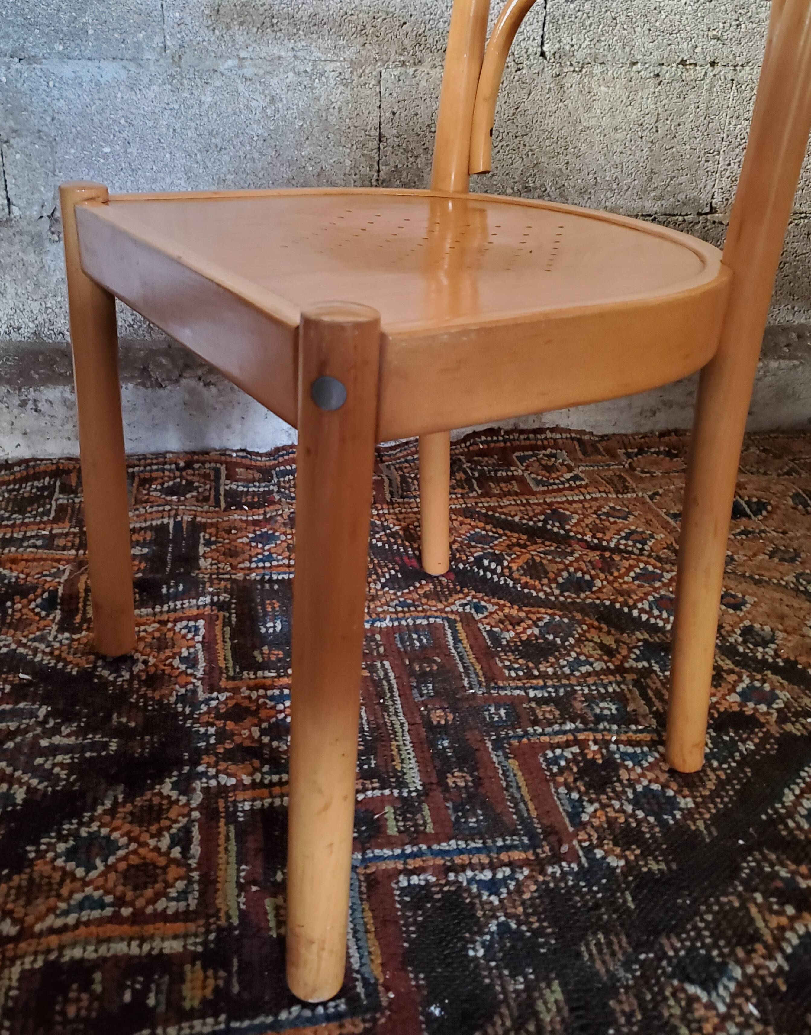 Fauteuil de bureau bois 80's