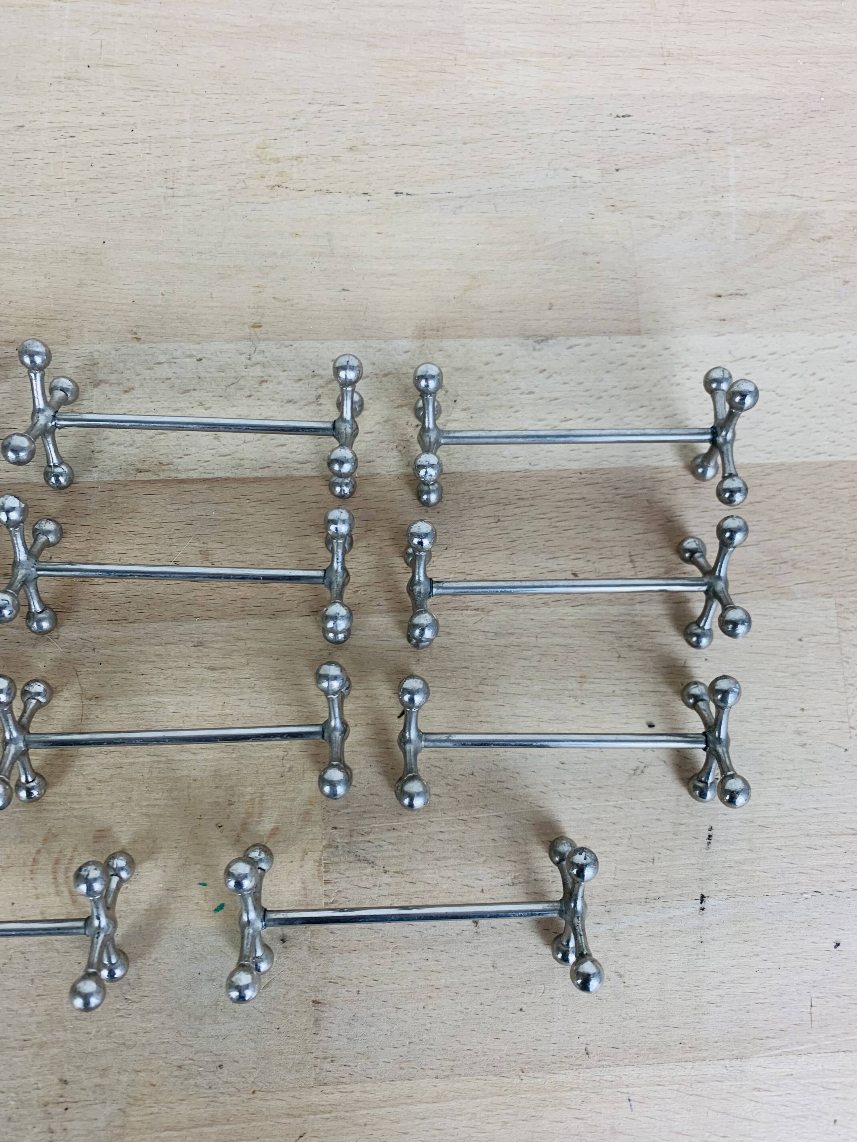 11 vintage metal knife holders