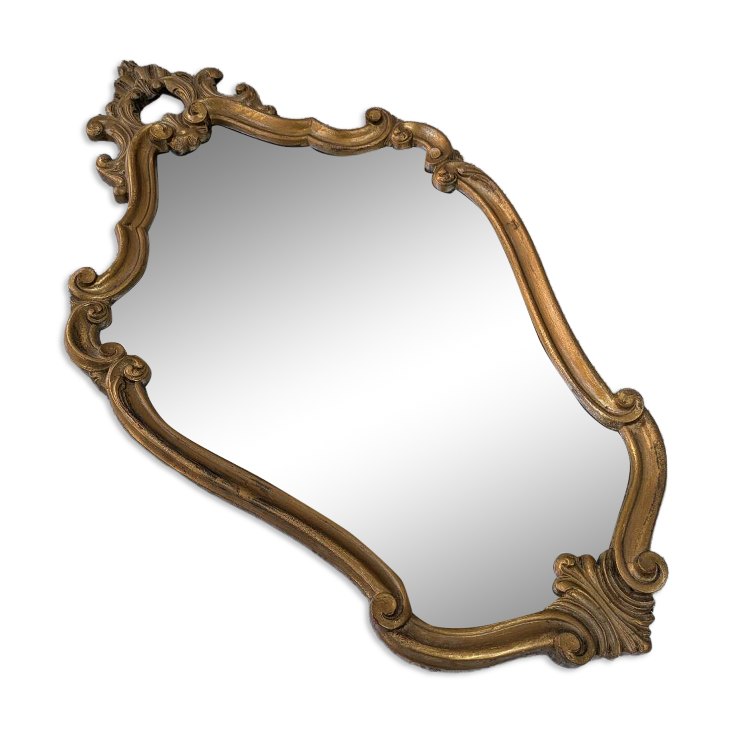 Gilded wood mirror
