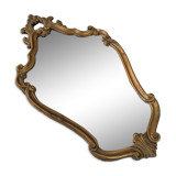 Gilded wood mirror