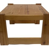 Vintage coffee table pinewood minimalist 1970s