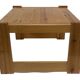 Vintage coffee table pinewood minimalist 1970s