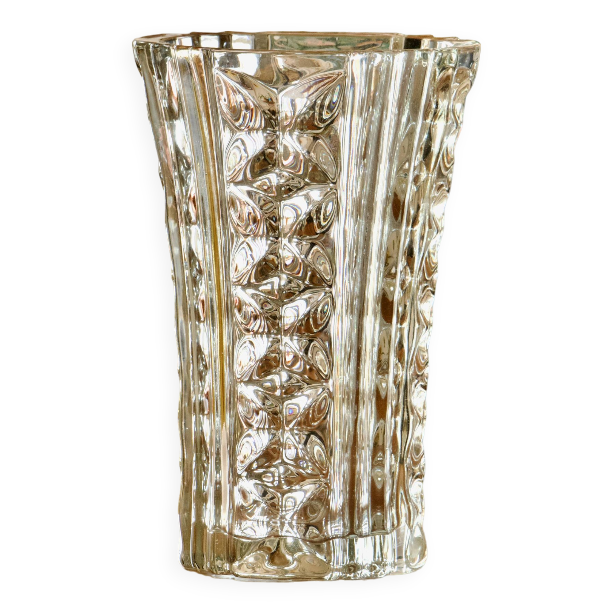 Large Reims crystal vase
