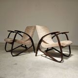 Pair of Art Deco armchairs by Jan Vanek 1930