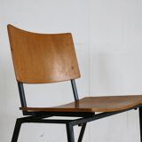 Set of 10 industrial chairs