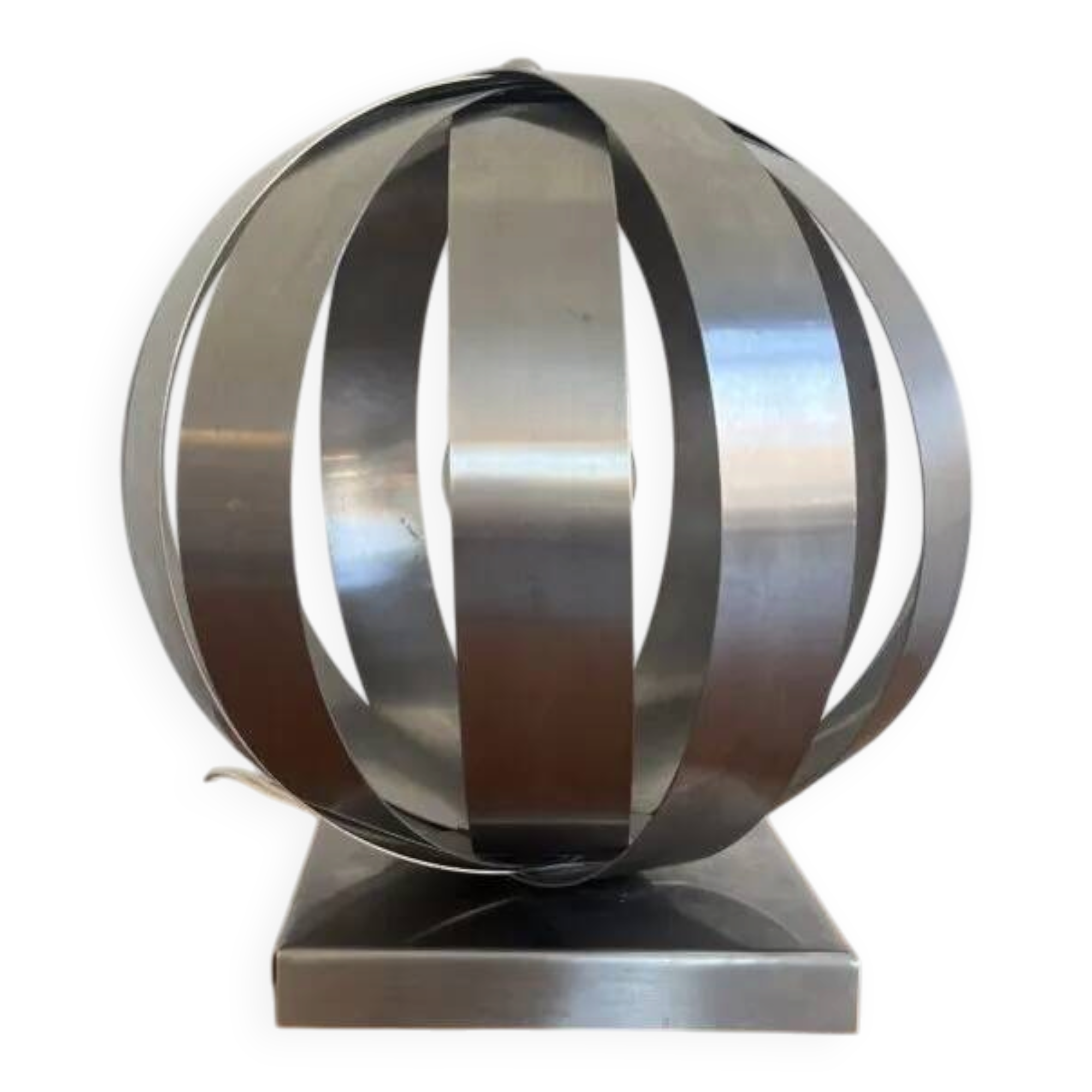 Lampe lune en chrome
