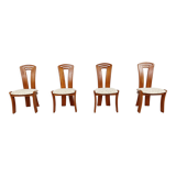 Set of 4 vintage scandinavian dining chairs, 1960s