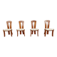 Set of 4 vintage scandinavian dining chairs, 1960s