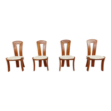 Ensemble de 4 chaises de salle à manger scandinaves vintage, années 1960