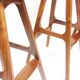 Three 1960s Danish Bar Stools In Rosewood & Leather by Erik Buch