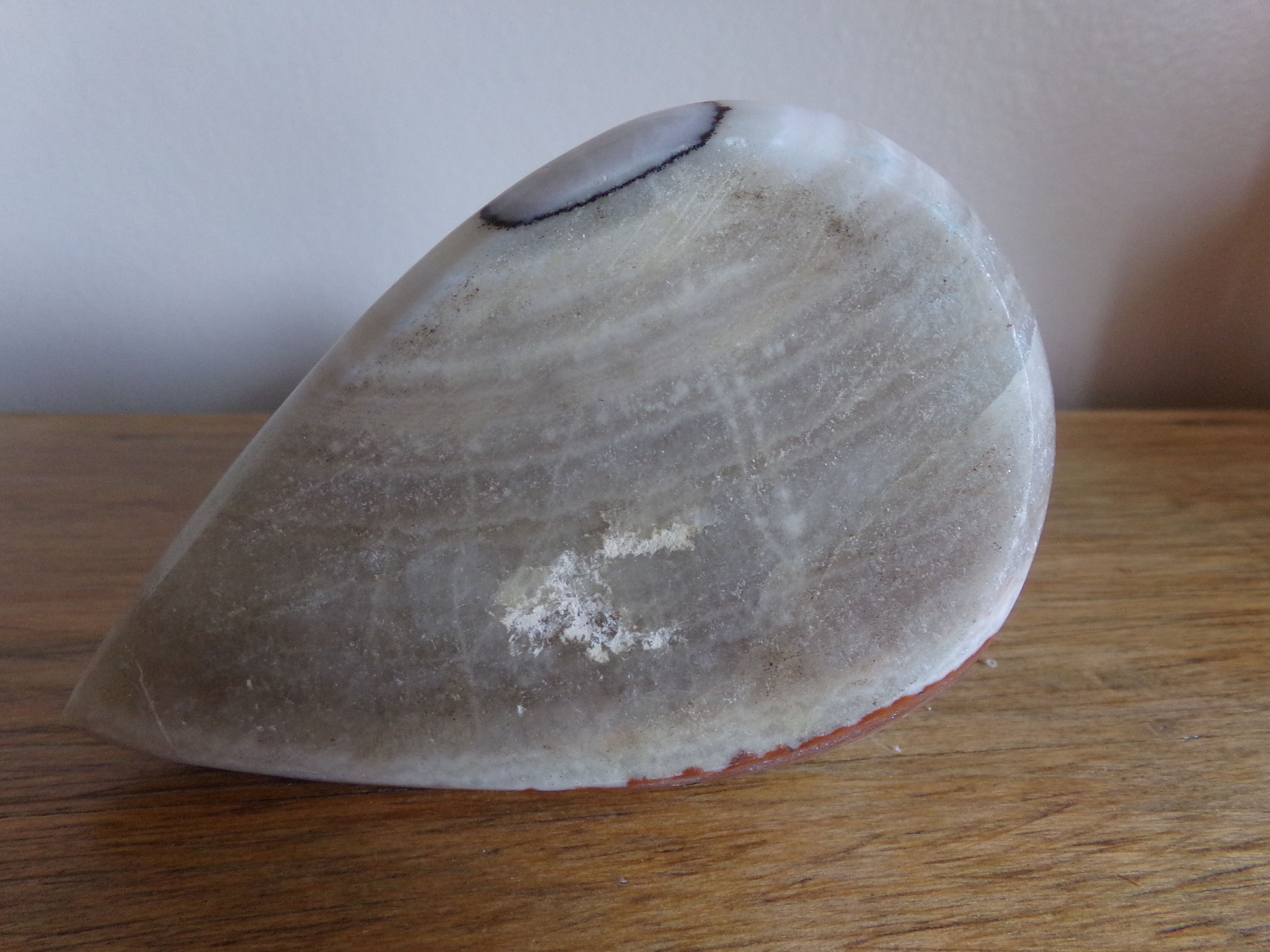 Alabaster owl paperweight