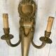 Pair of bronze castle appliques 55cm