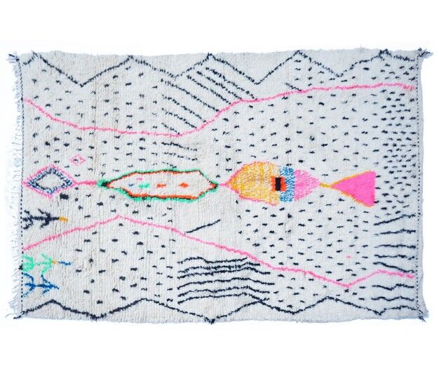 Colorful Berber carpet 255x160cm