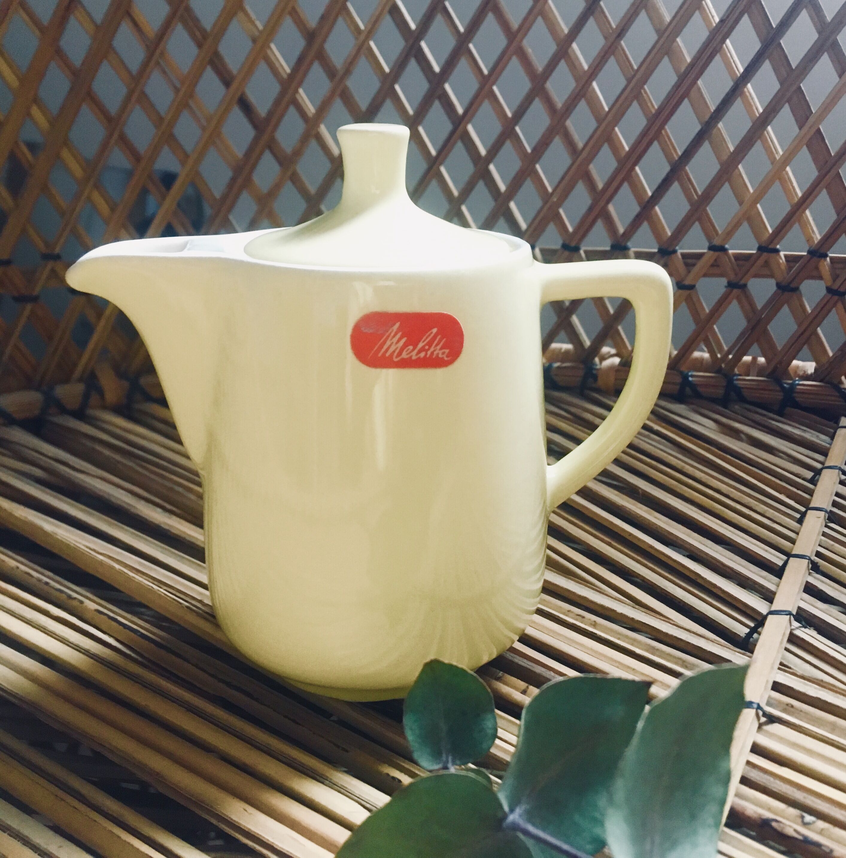 Melitta lemon yellow coffee maker