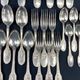 Christofle cutlery set silver metal Empire large cutlery and desserts, spoons