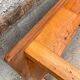 Solid oak farm table with 1 drawer