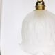 Vintage walkman lamp globe art deco satin molded glass