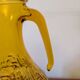 Italian pitcher textured amber glass 70's