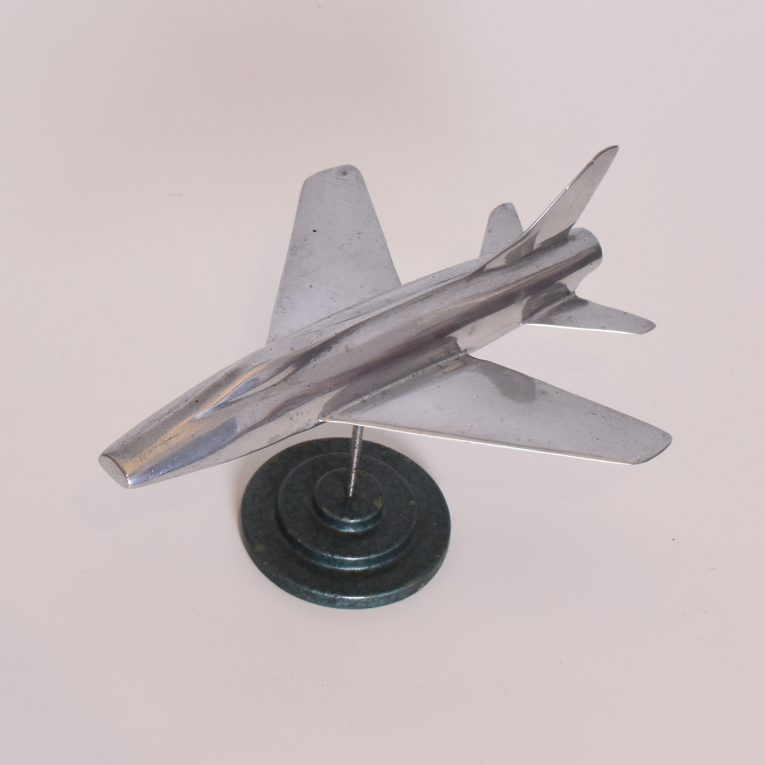 Maquette avion en aluminium, années 1950