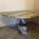 Free-form onyx coffee table