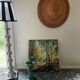 Asian hat made of bamboo and braided rattan