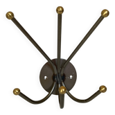 Petit porte manteau métal six patères