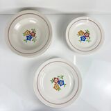 Service for 6 people "The Hive", Moulins des Loups, 20th century