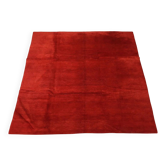 Tapis asiatique ancien en laine, nouage épais, fait main 118 x 98 In
