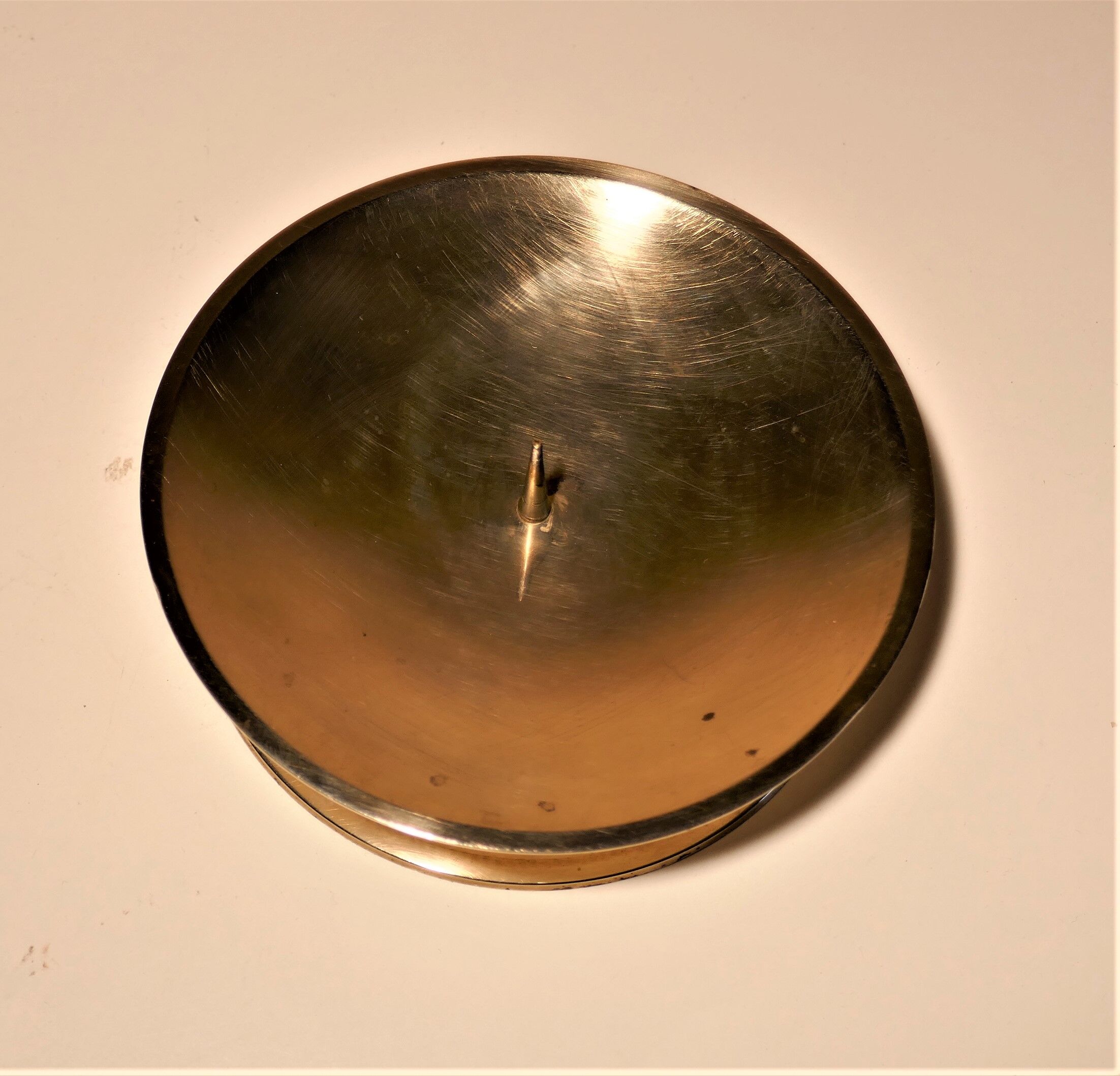 Vintage brass candle