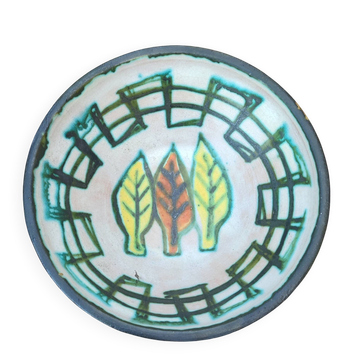 Vintage ceramic bowl signed Y. Le Mieux from the 60s-70s.