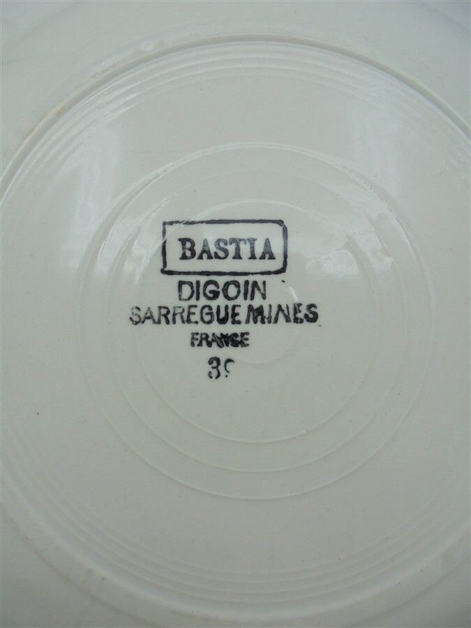 Digoin Sarreguemines hollow plates