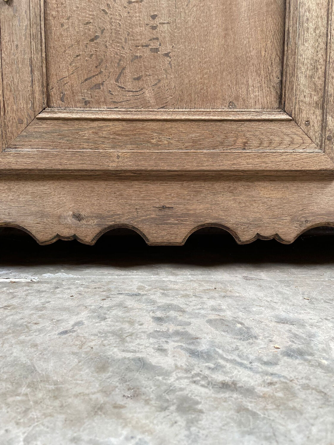 Bleached solid oak sideboard / buffet cabinet – 204 cm