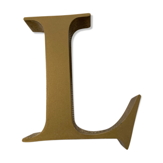 Letter l vintage metal