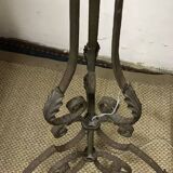 Art Deco wrought iron floor lamp base from the 1930s