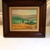 Tableau ancien, huile sur bois, signée Taillebosq, Croizilles, Suisse Normande,
