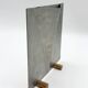 Sculptural brushed aluminium vase, 1980s
