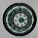 Val Saint-Lambert crystal vase, Gary model, cut in emerald green