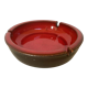 Koramic red and black ceramic empty pocket ashtray
