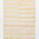 Soft Beige & Mustard Yellow Striped Wool Kilim Rug, 155x396