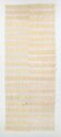 Soft Beige & Mustard Yellow Striped Wool Kilim Rug, 155x396