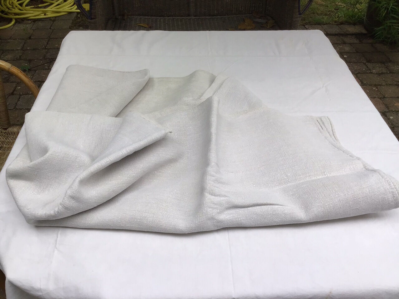 Farm tablecloth 19th in hemp