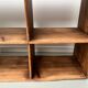 Antique pine storage cabinet with lockers