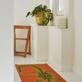Crocodile runner - tomato (wool)