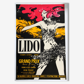 Affiche originale du Lido illustrée par Gruau.