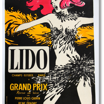 Affiche originale du Lido illustrée par Gruau.