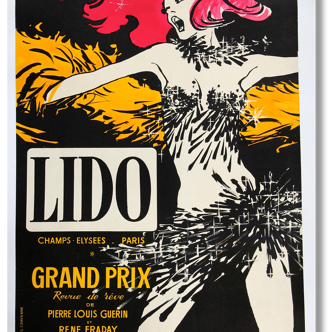 Original poster of the Lido illustrated by oatmeal.