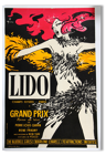 Original poster of the Lido illustrated by oatmeal.