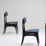 set of six Alfred Hendrickx S3 dining chairs for Belform