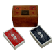 Card game BP Grimaud gilding collection card box leather box bridge