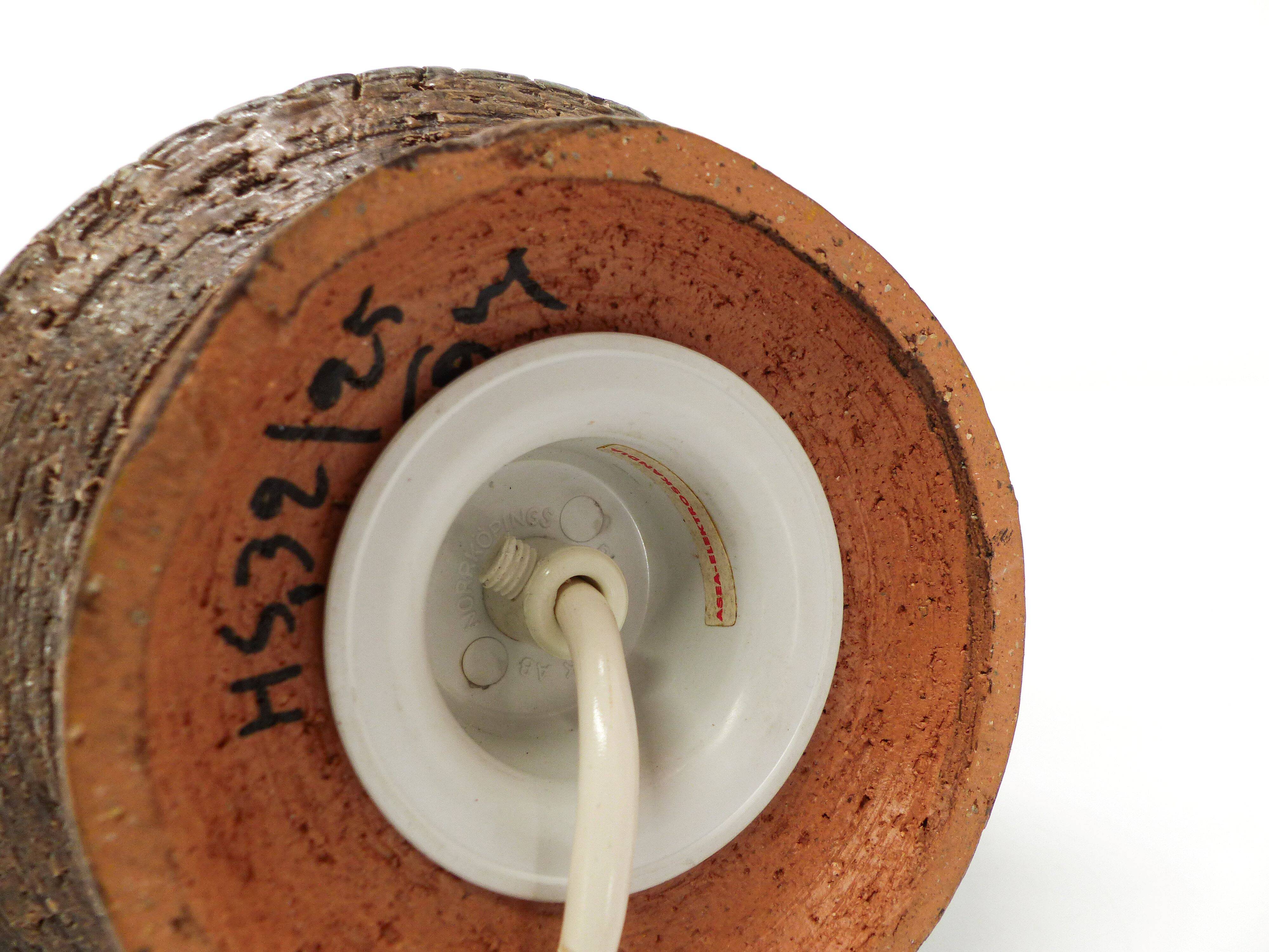 Lampe scandinave en céramique Asea 1960